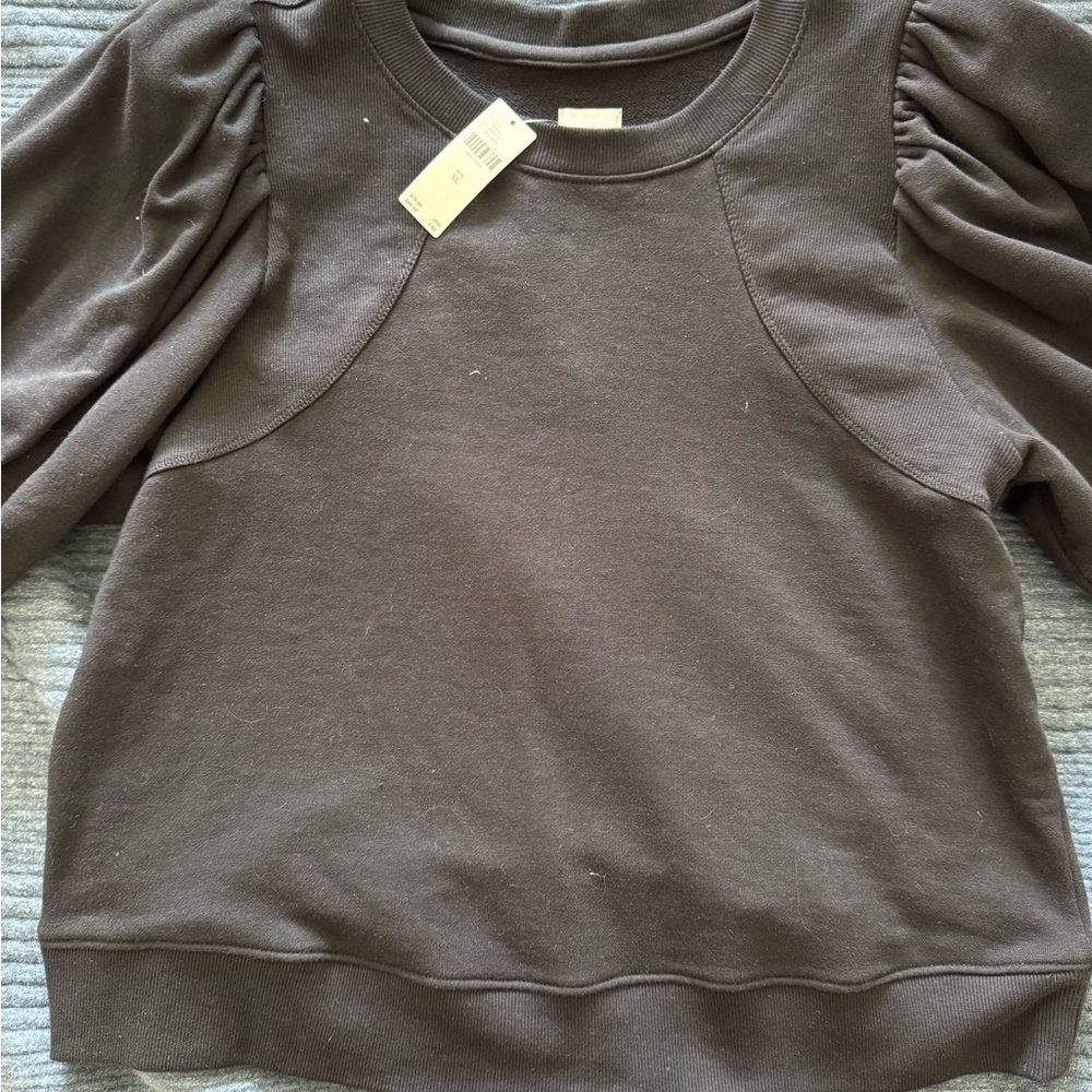 Maeve Black Cozy Sweatshirt